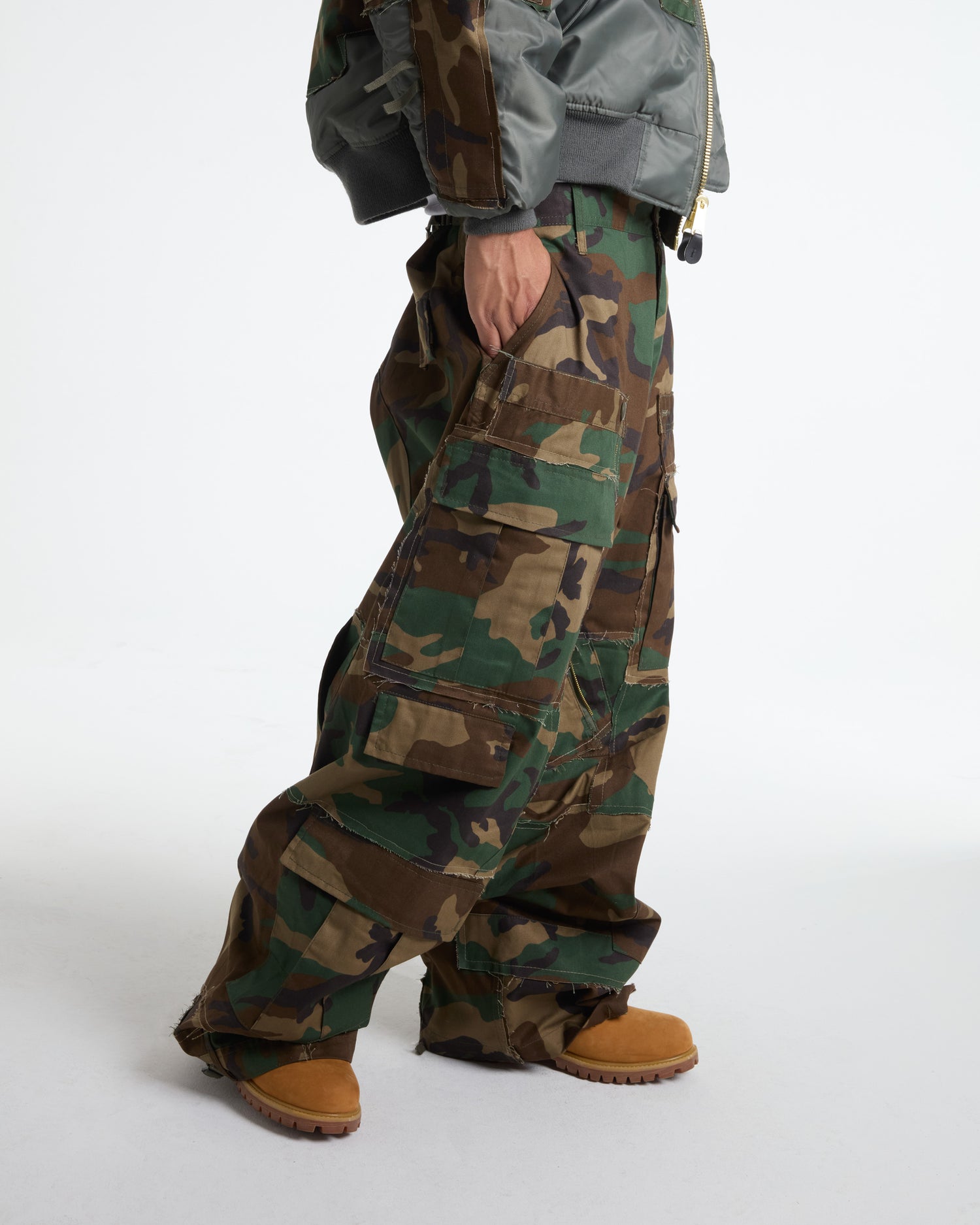 Woodland Rework Camo Cargo Pants