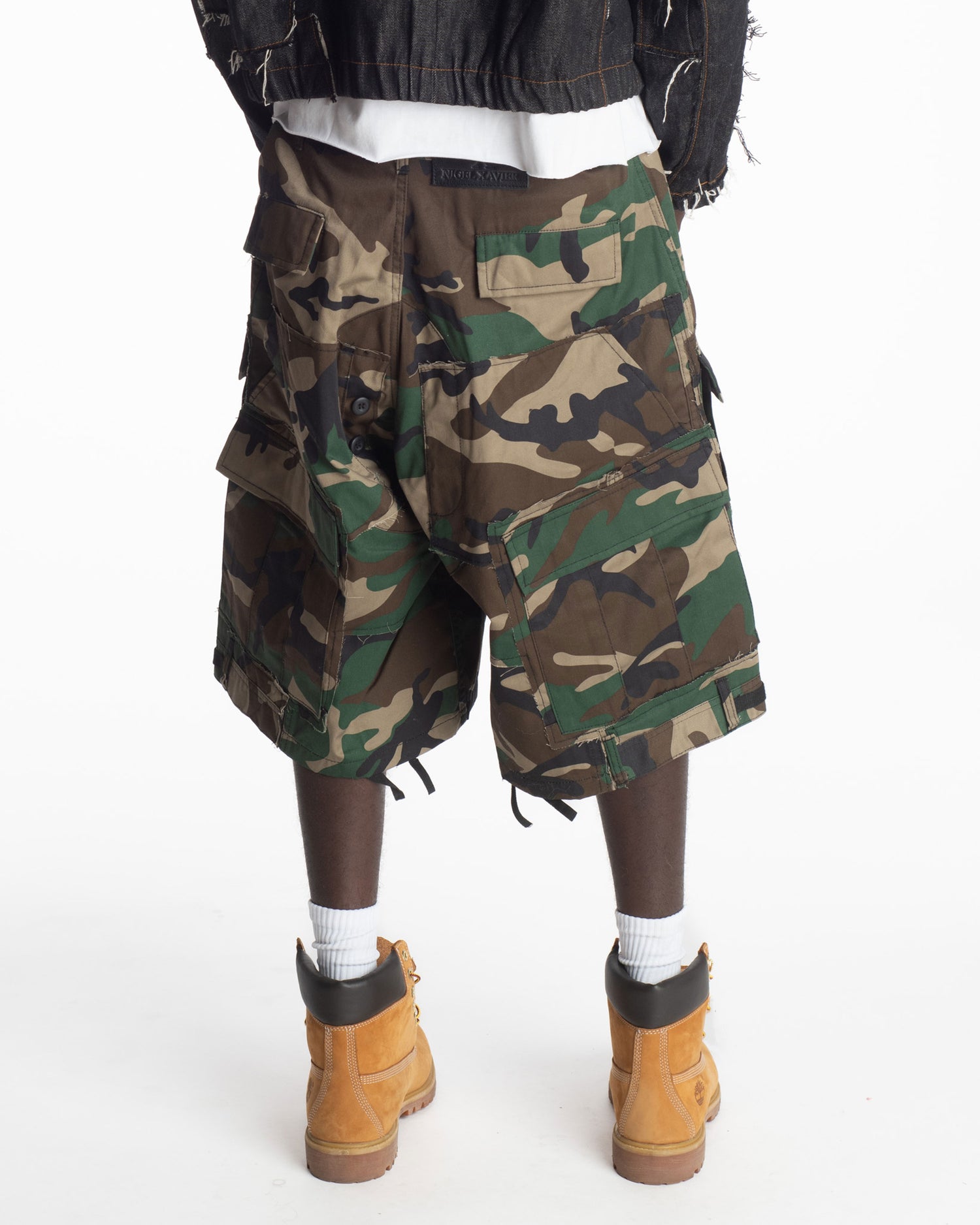 Woodland Rework Camo Cargo Shorts