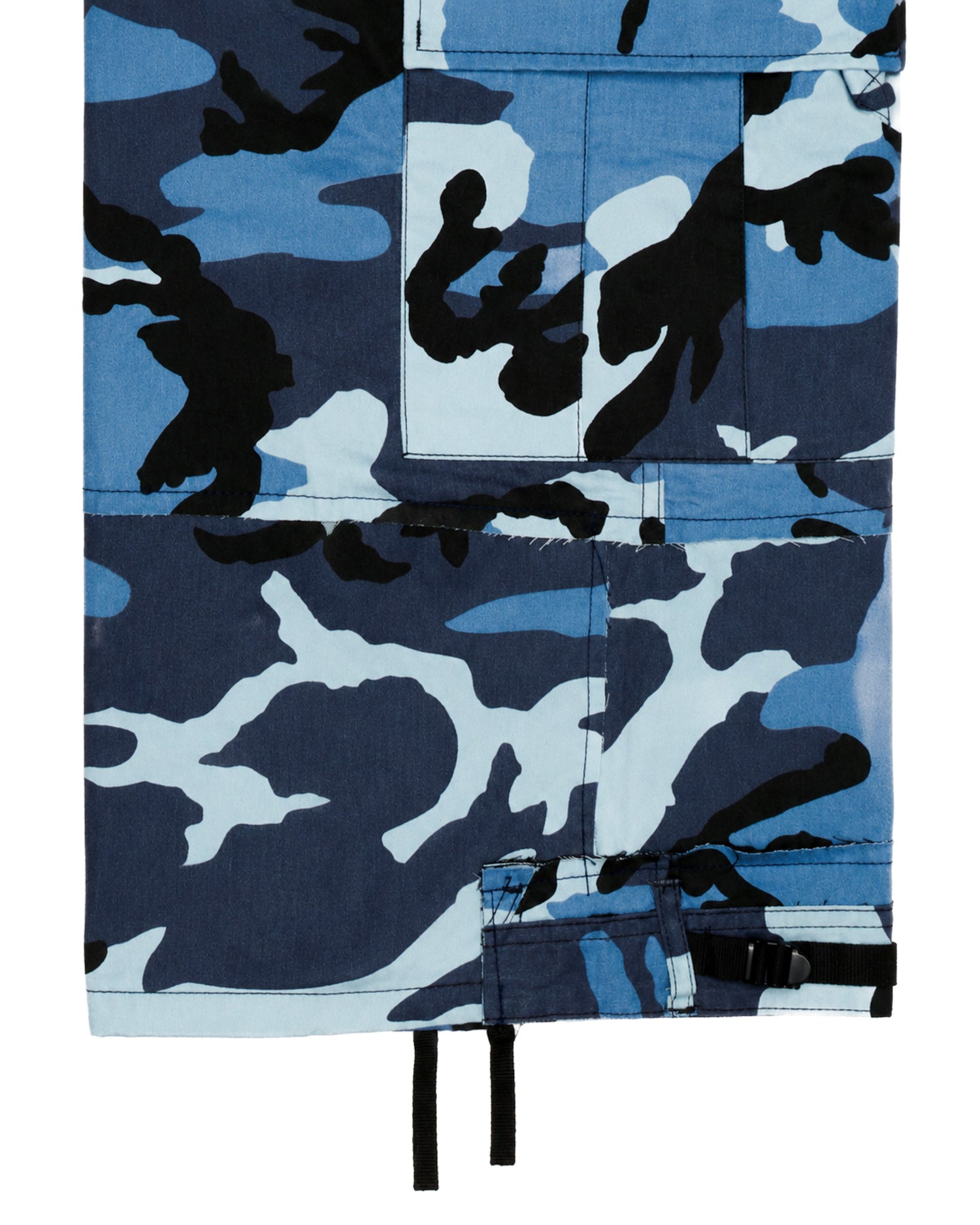 Sky Blue Rework Camo Cargo Pants