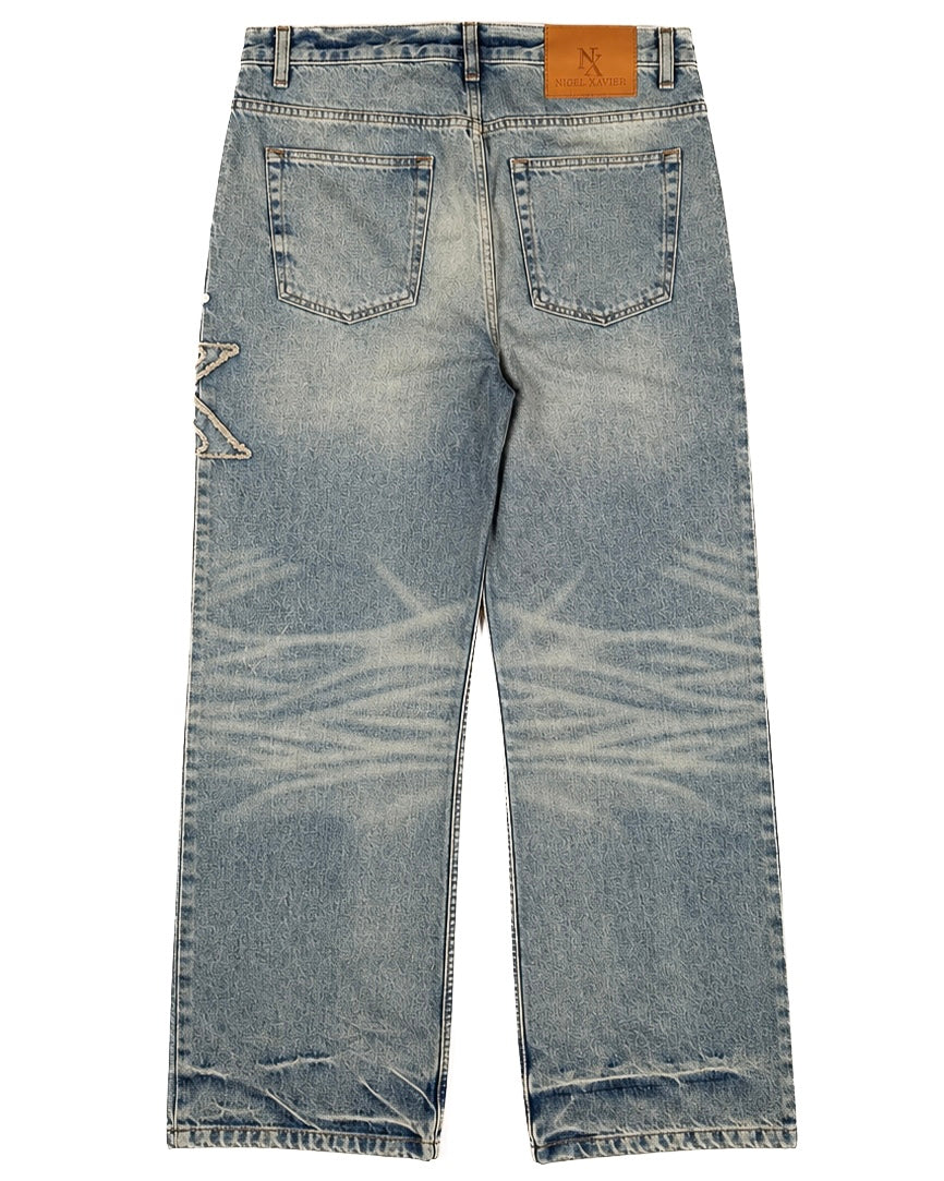 Logo Patch Denim Jeans