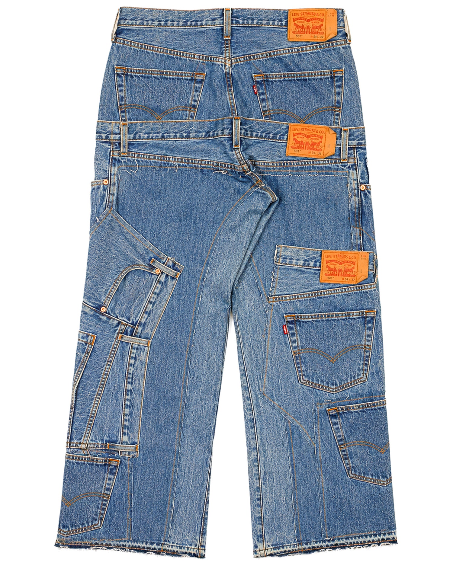Medium Wash Rework Denim Jeans