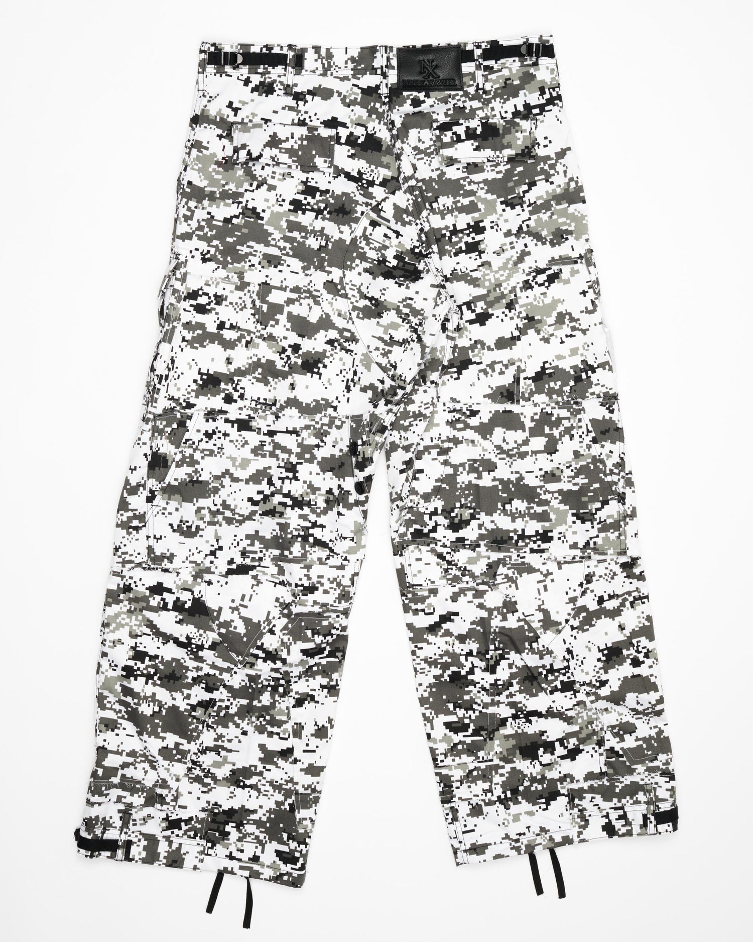White Digital Rework Camo Cargo Pants