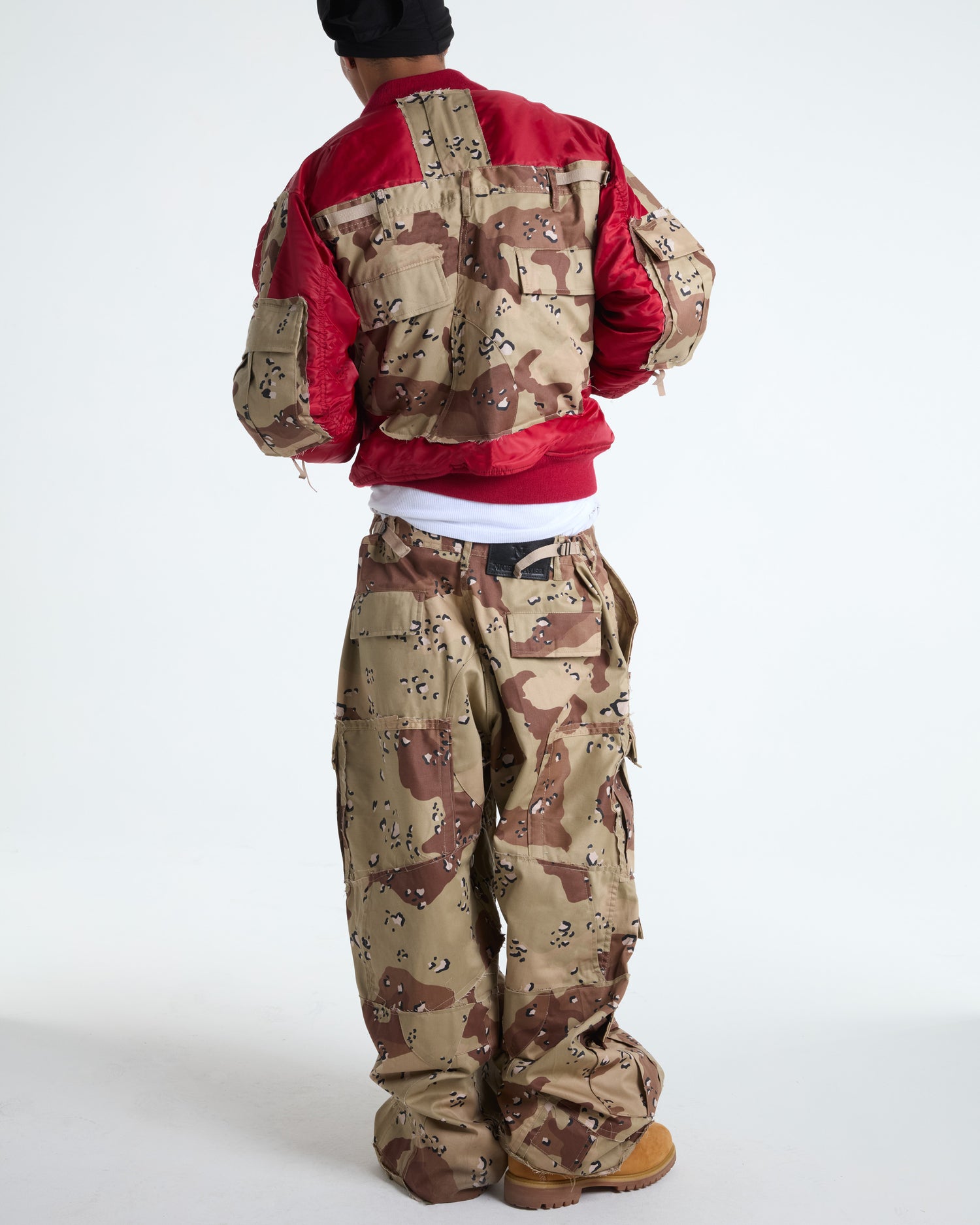 Desert Camo Cargo Bomber Jacket