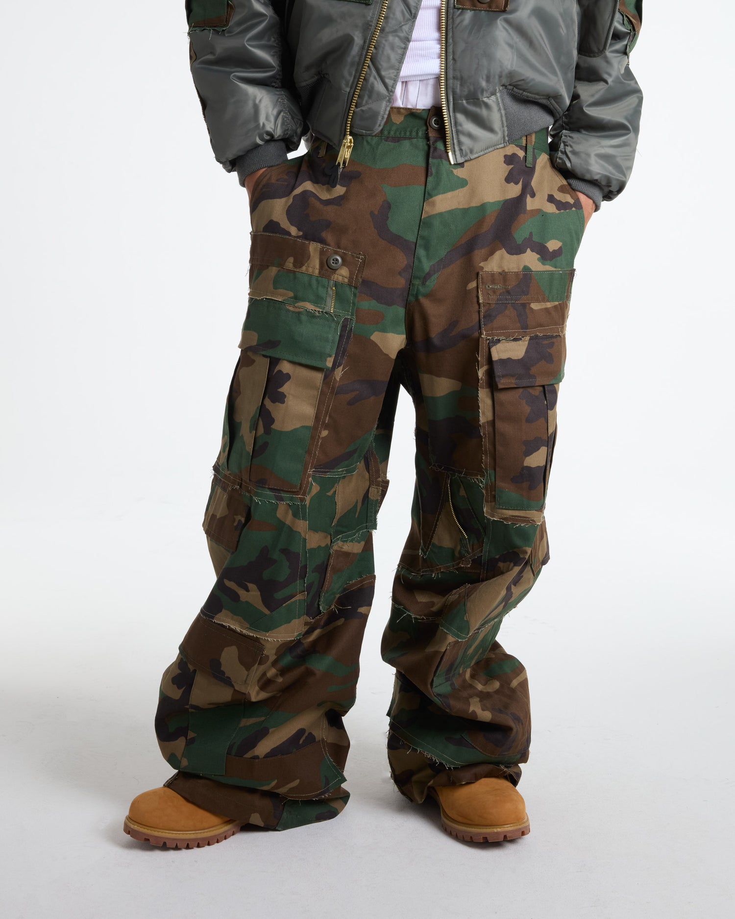 Woodland Rework Camo Cargo Pants