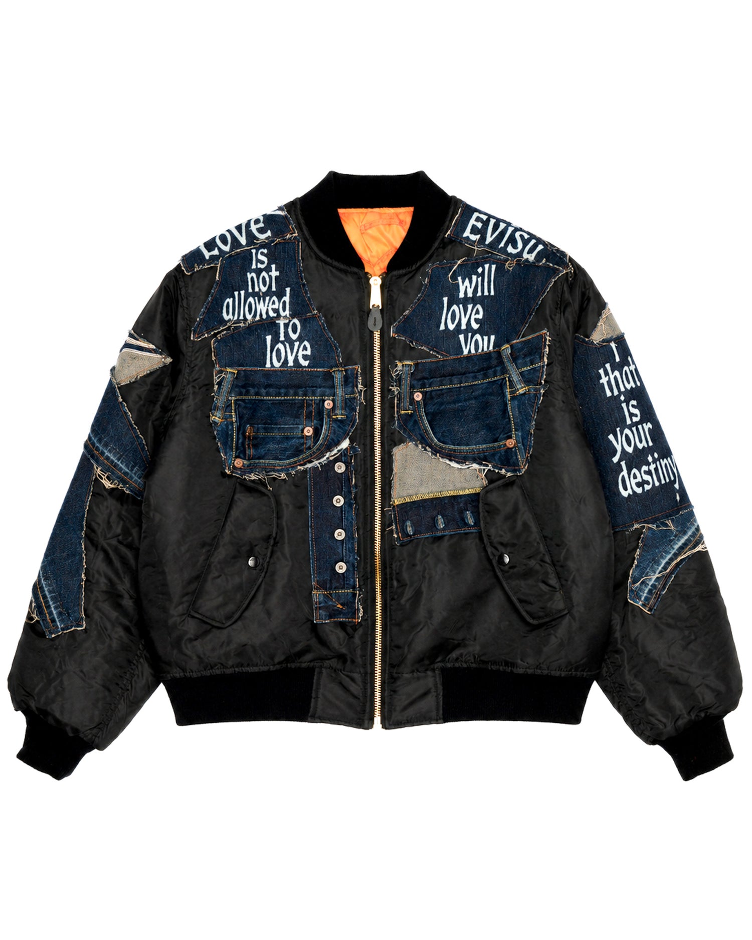 Evisu Denim Bomber Jacket