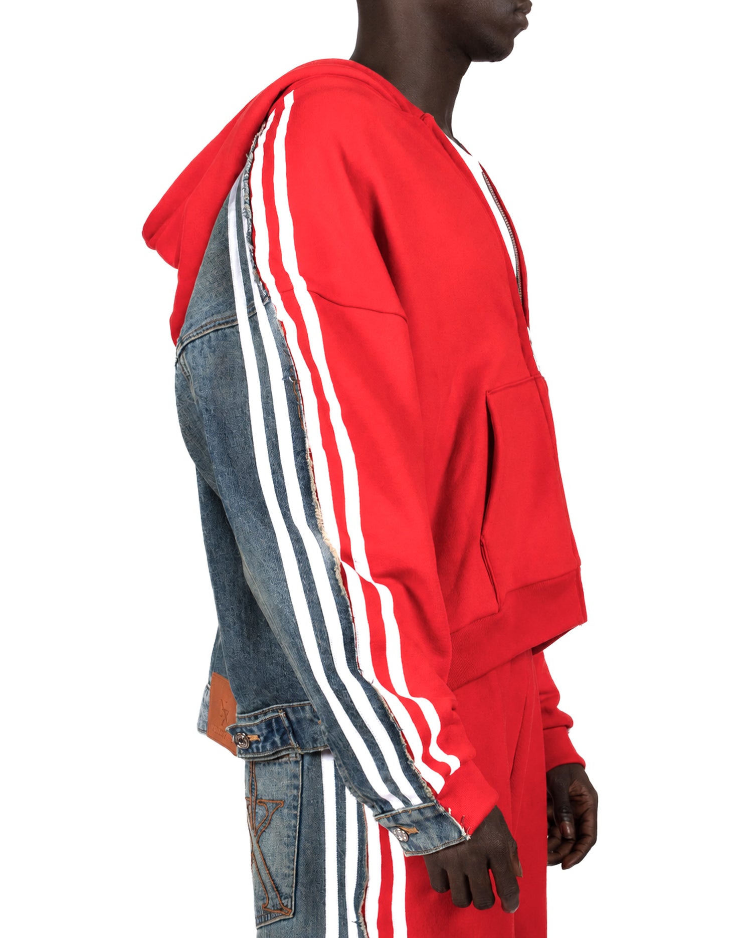 Red Hybrid Hoodie