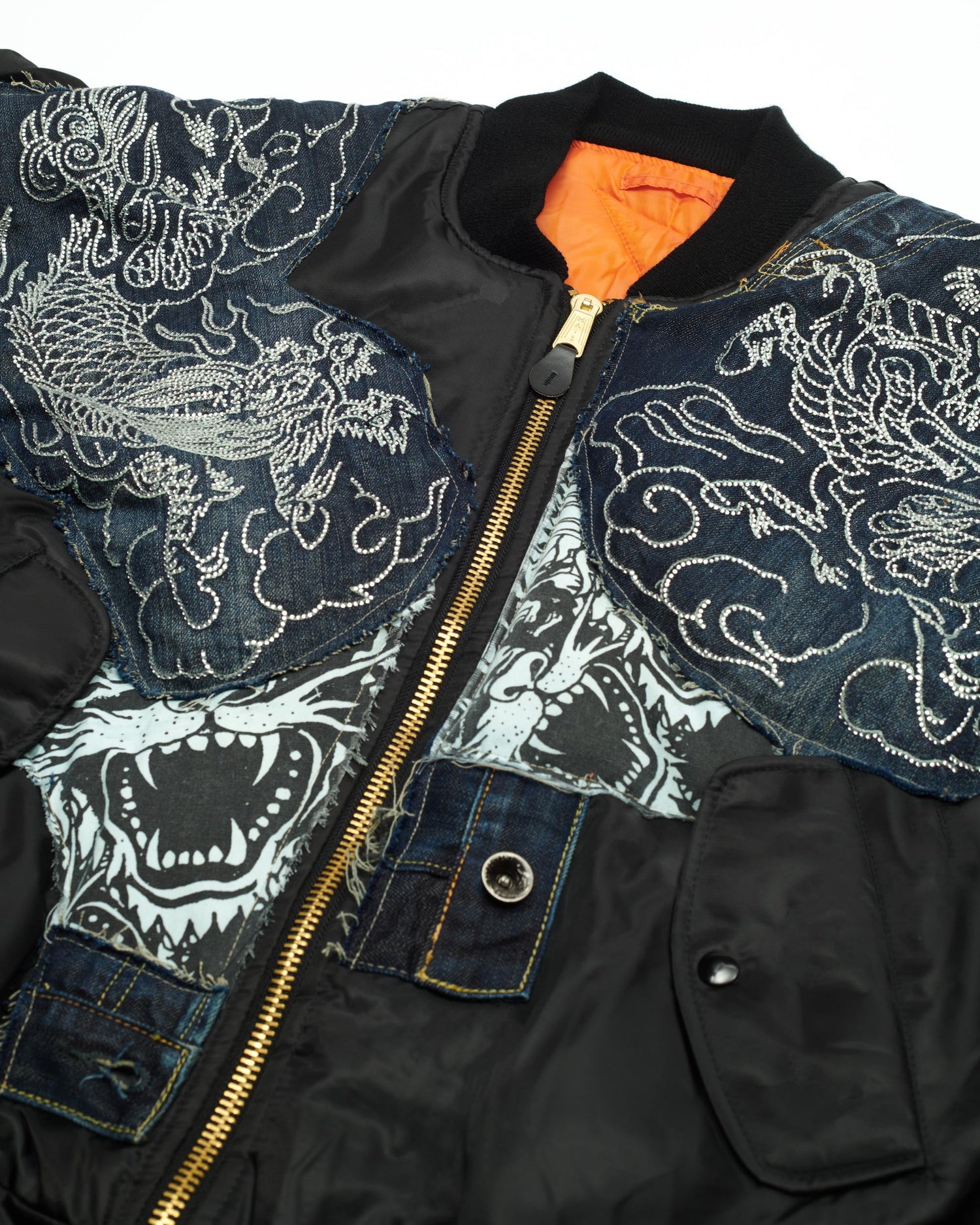 Ed Hardy Rhinestoned Bomber Jacket