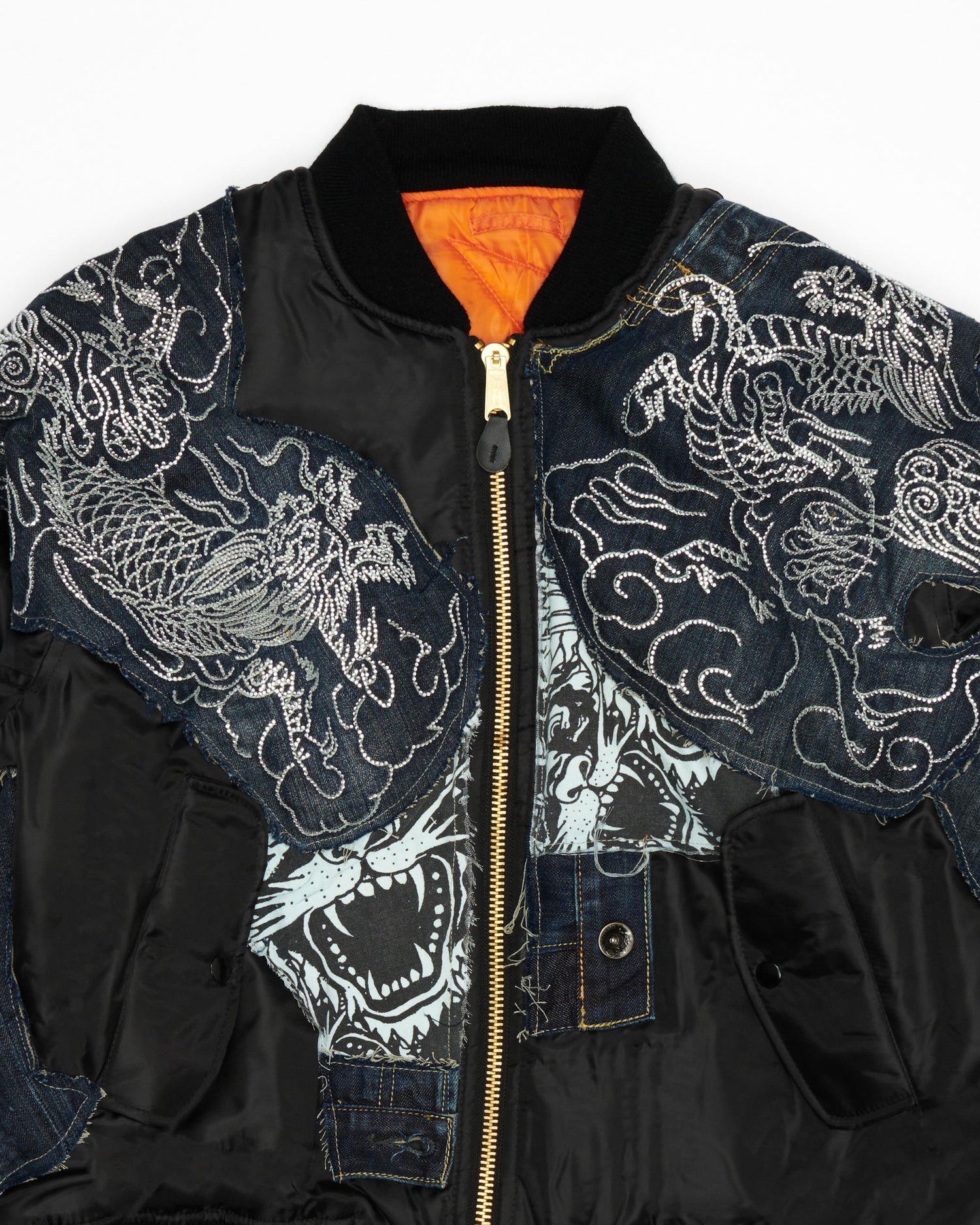 Ed Hardy Rhinestoned Bomber Jacket