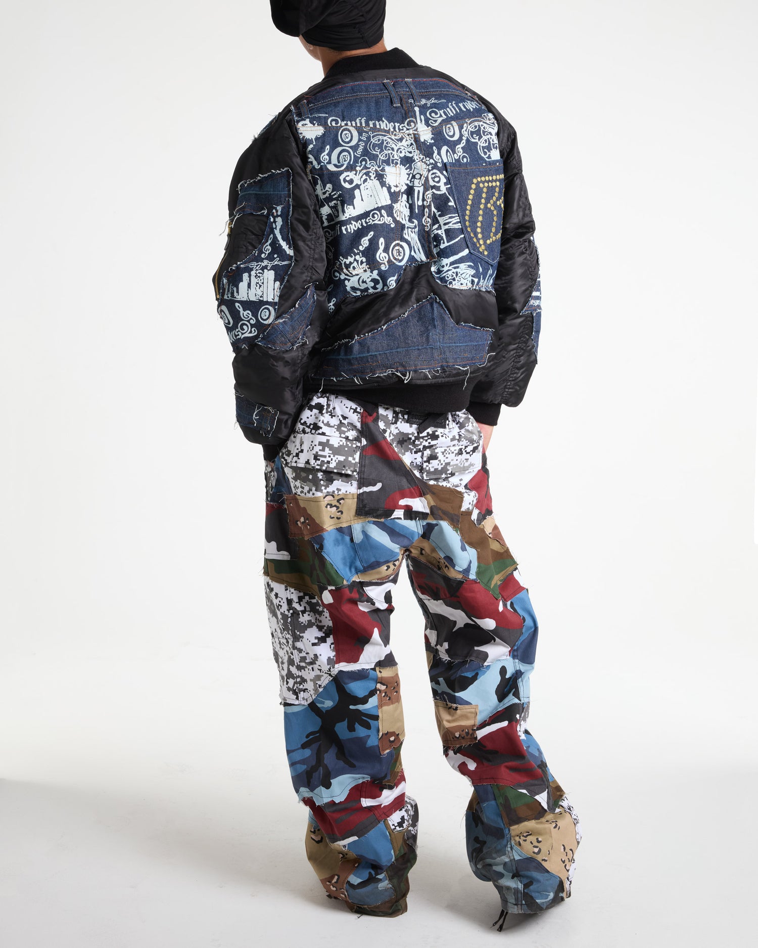 Ruff Ryder Dark Wash Denim Bomber Jacket
