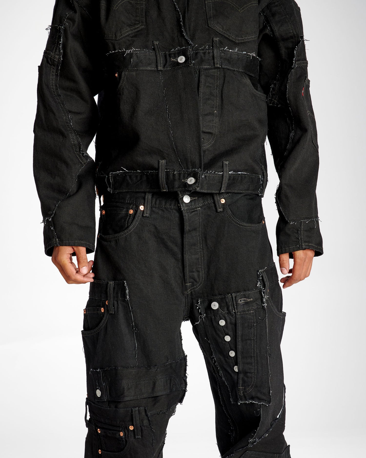Black Rework Denim Jacket