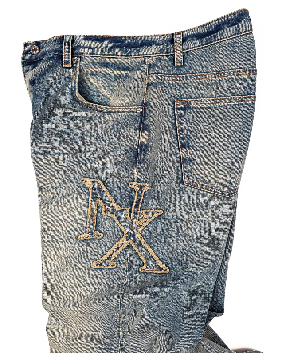 Logo Patch Denim Jeans