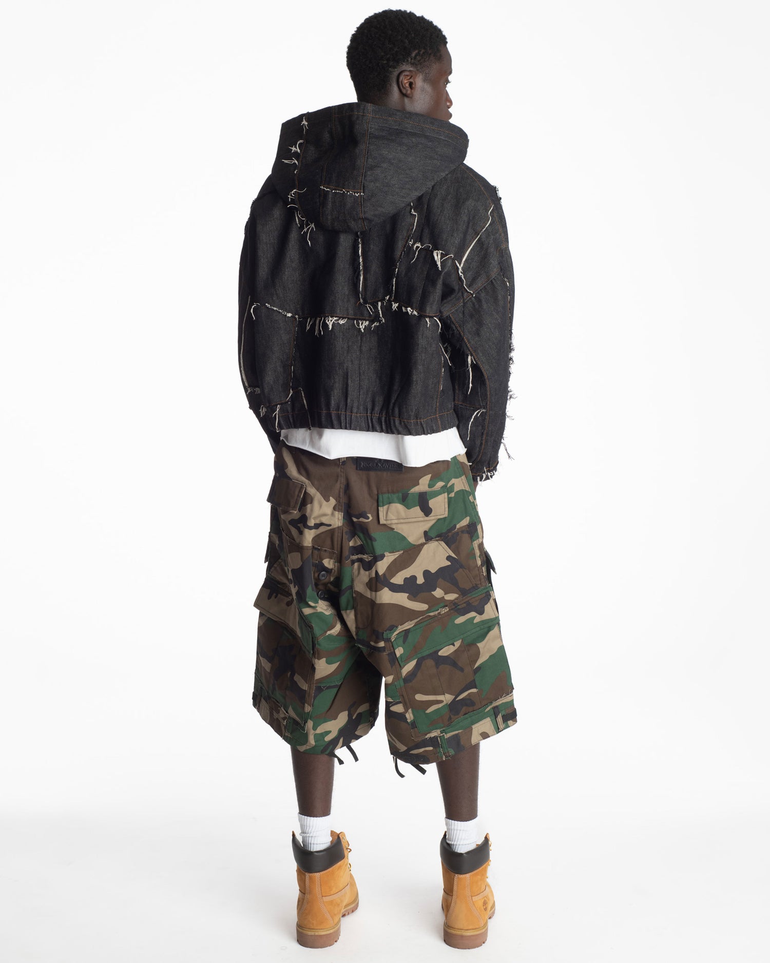 Woodland Rework Camo Cargo Shorts