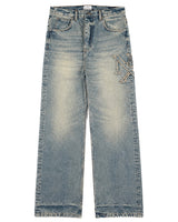 Logo Patch Denim Jeans