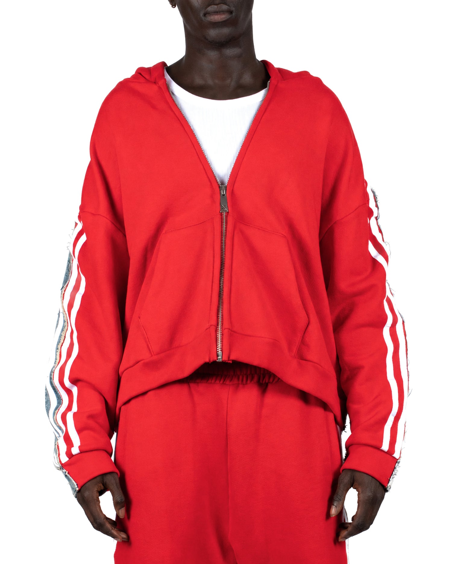 Red Hybrid Hoodie