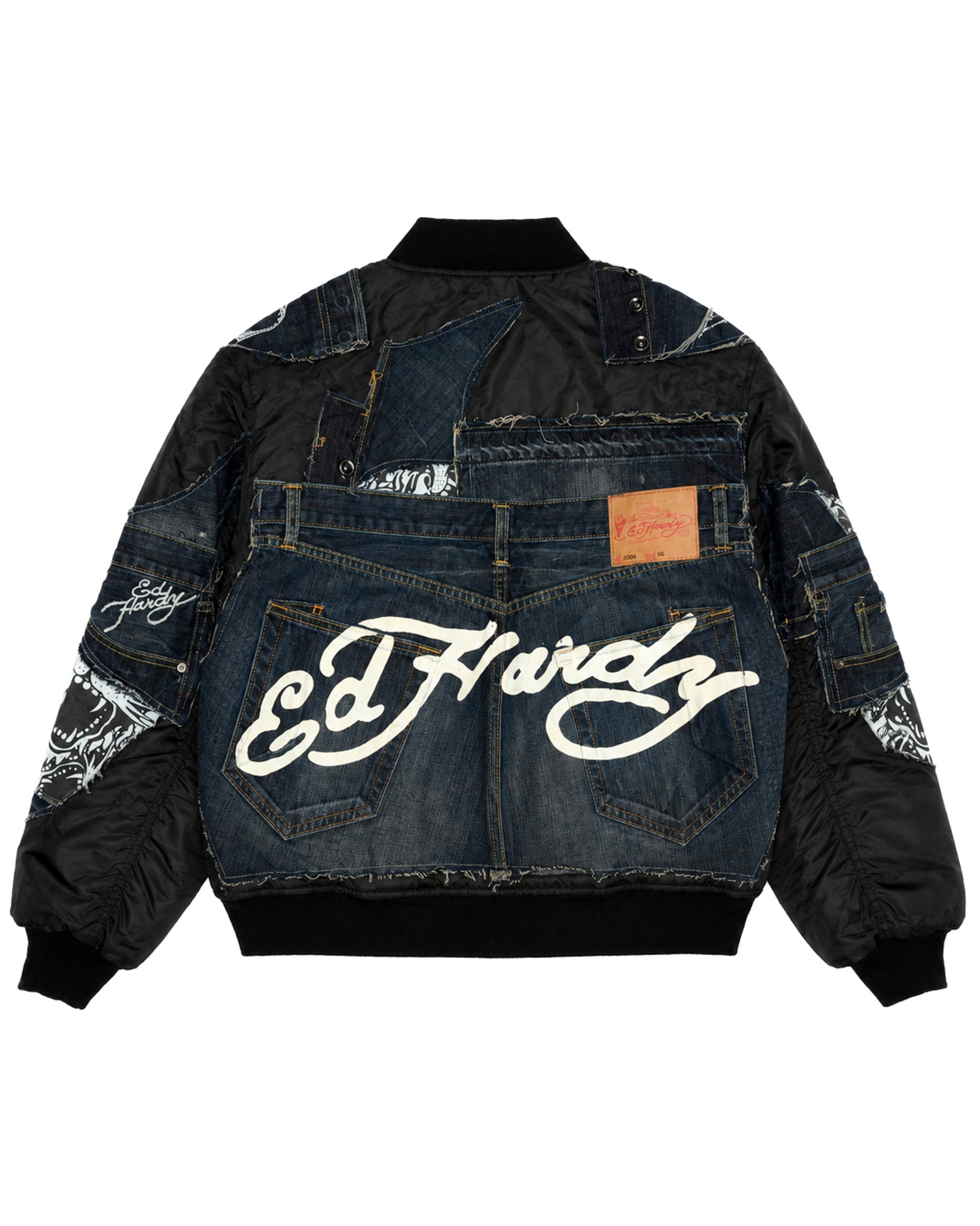 Ed Hardy Rhinestoned Bomber Jacket – Nigel Xavier
