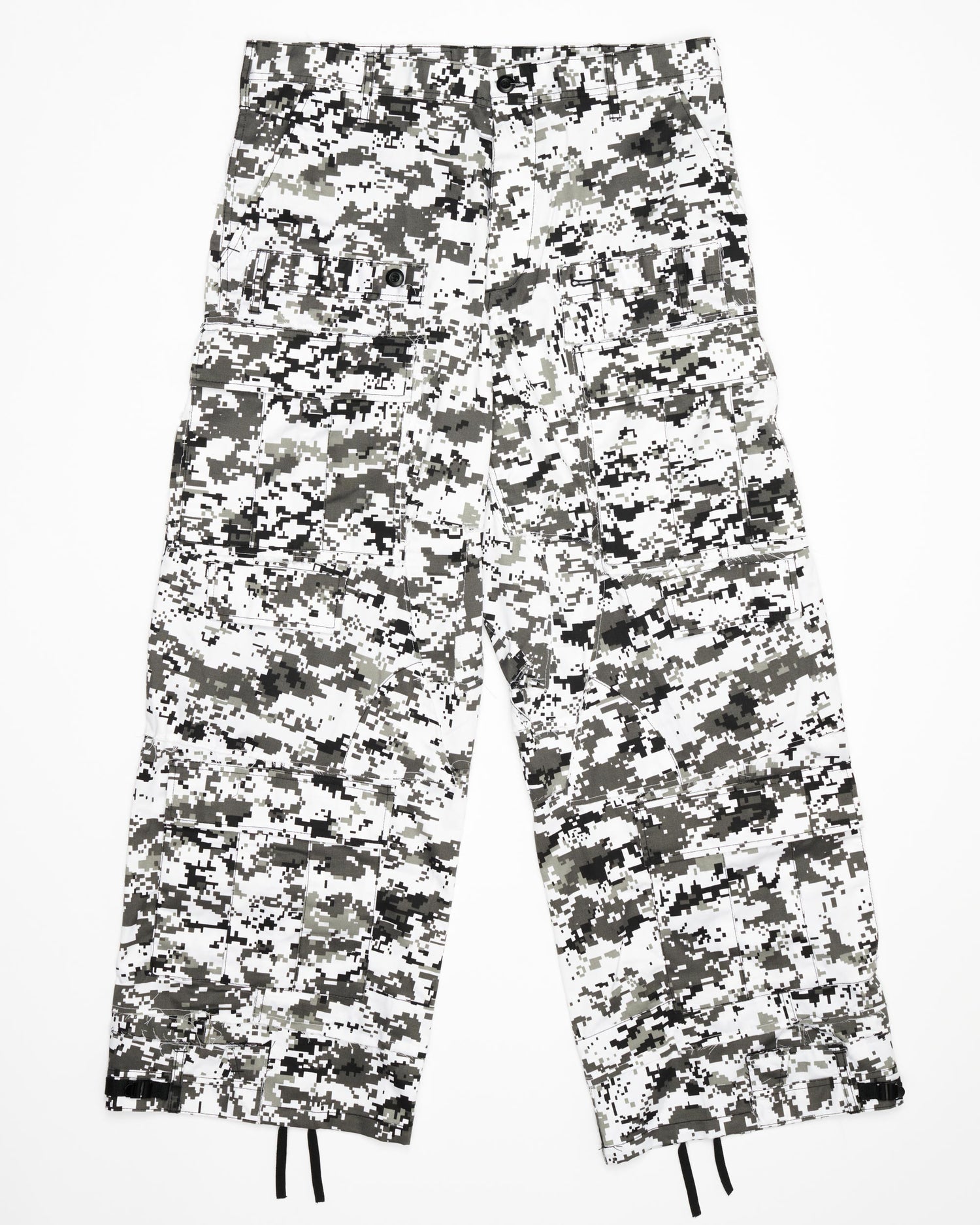 White Digital Rework Camo Cargo Pants