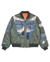 Ruff Ryder Light Wash Denim Bomber Jacket