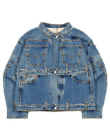 Medium Wash Rework Denim Jacket