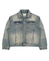 Logo Patch Denim Trucker Jacket