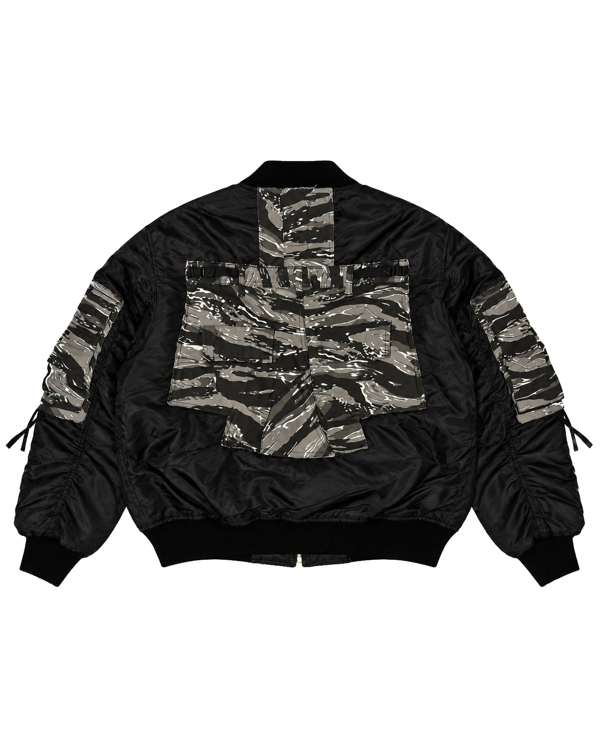 Urban Tiger Camo Cargo Bomber Jacket