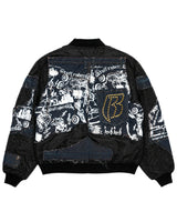 Ruff Ryder Dark Wash Denim Bomber Jacket