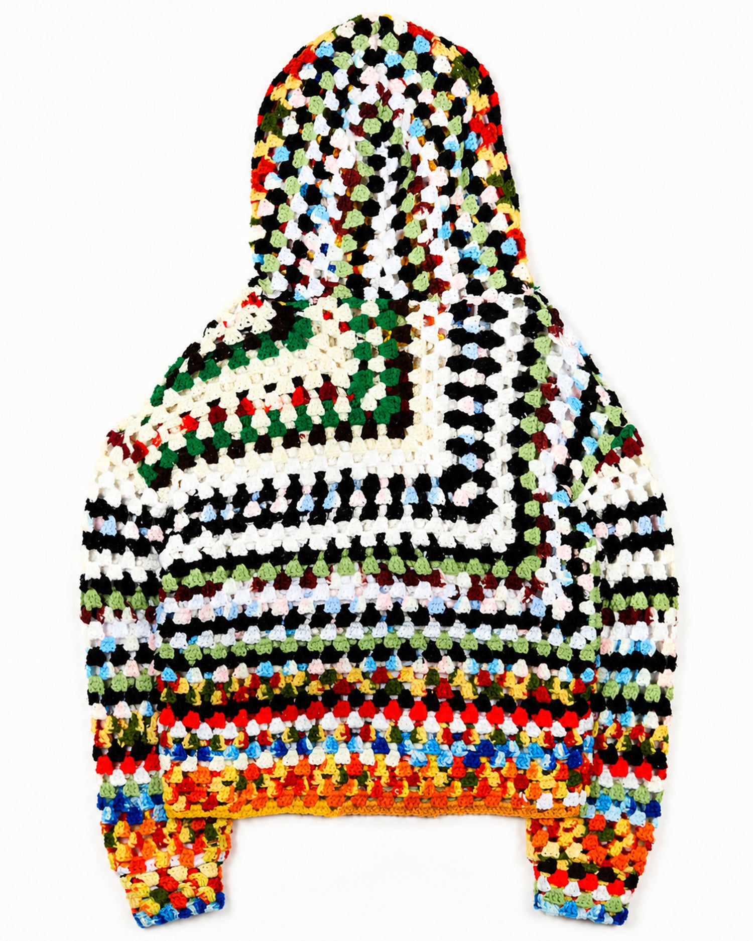 Multicolored Crochet Pullover