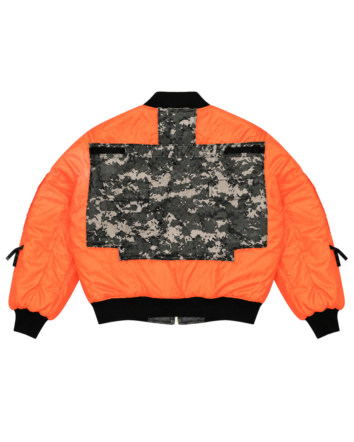 Subdued Urban Digital Camo Cargo Bomber Jacket