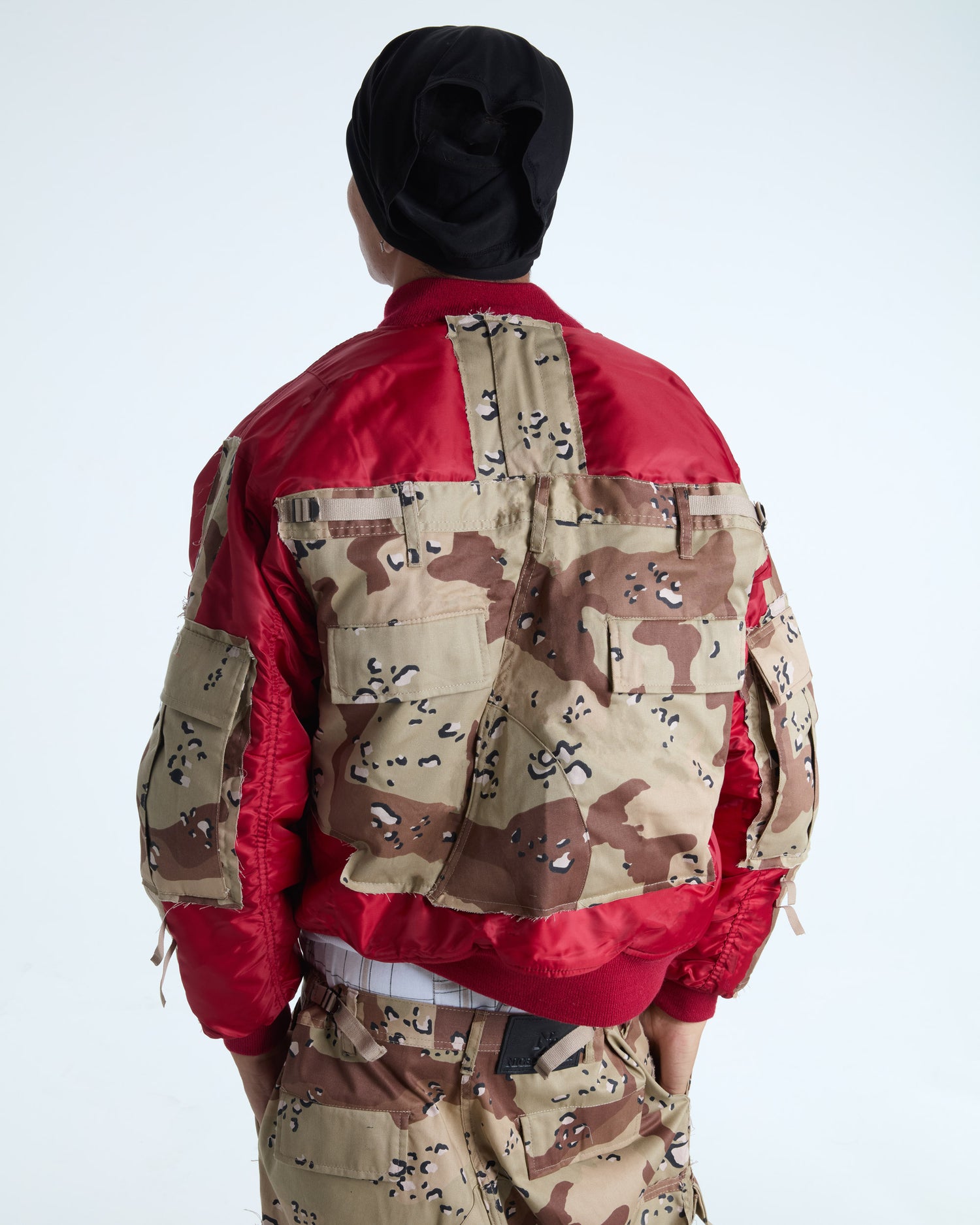 Desert Camo Cargo Bomber Jacket