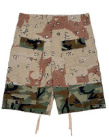 Vintage Woodland/Desert Rework Camo Cargo Shorts