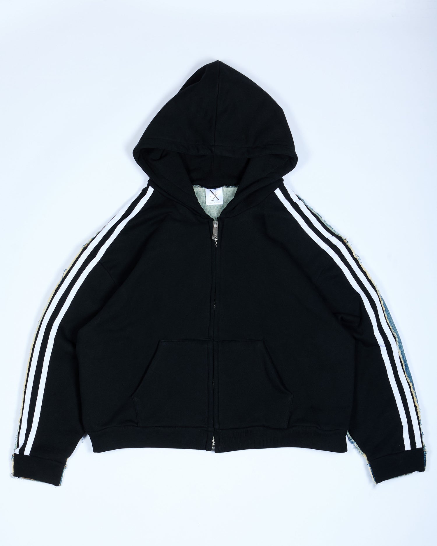 Black Hybrid Hoodie