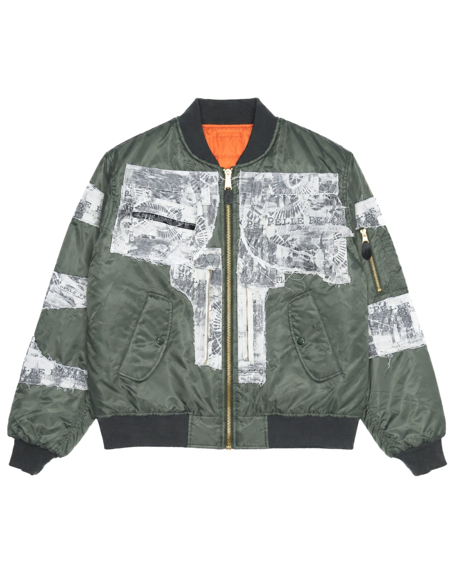 Pelle Pelle Denim Bomber Jacket