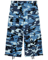 Sky Blue Rework Camo Cargo Pants