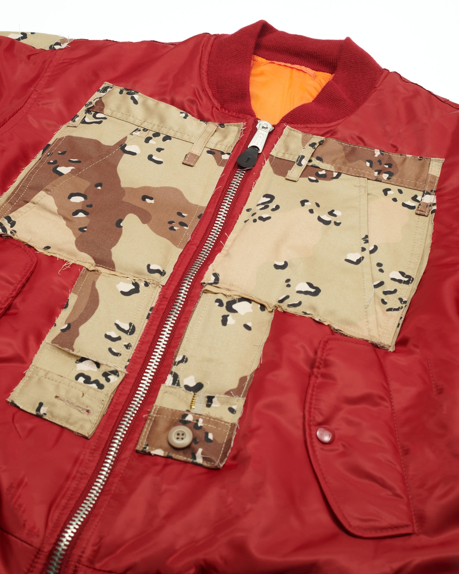 Desert Camo Cargo Bomber Jacket