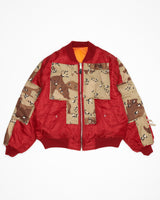 Desert Camo Cargo Bomber Jacket