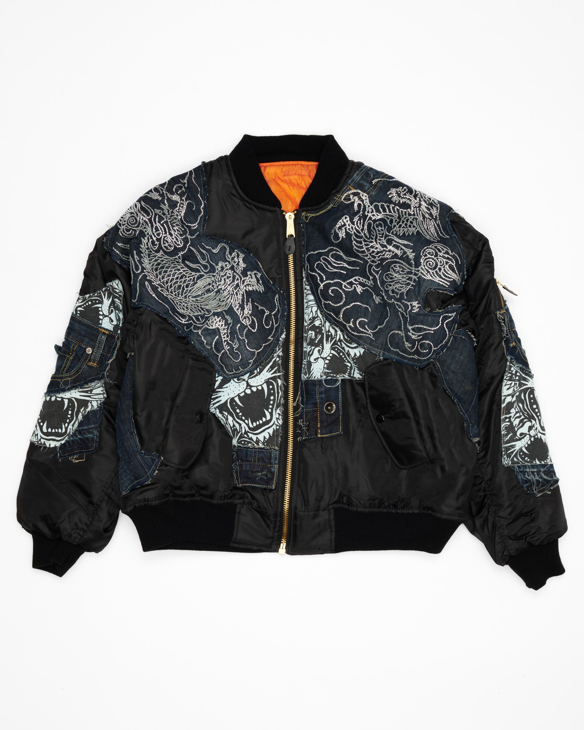 Ed Hardy Rhinestoned Bomber Jacket – Nigel Xavier