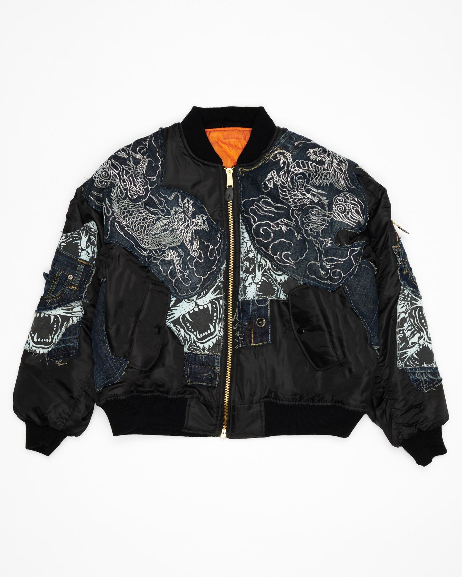 Ed Hardy Rhinestoned Bomber Jacket