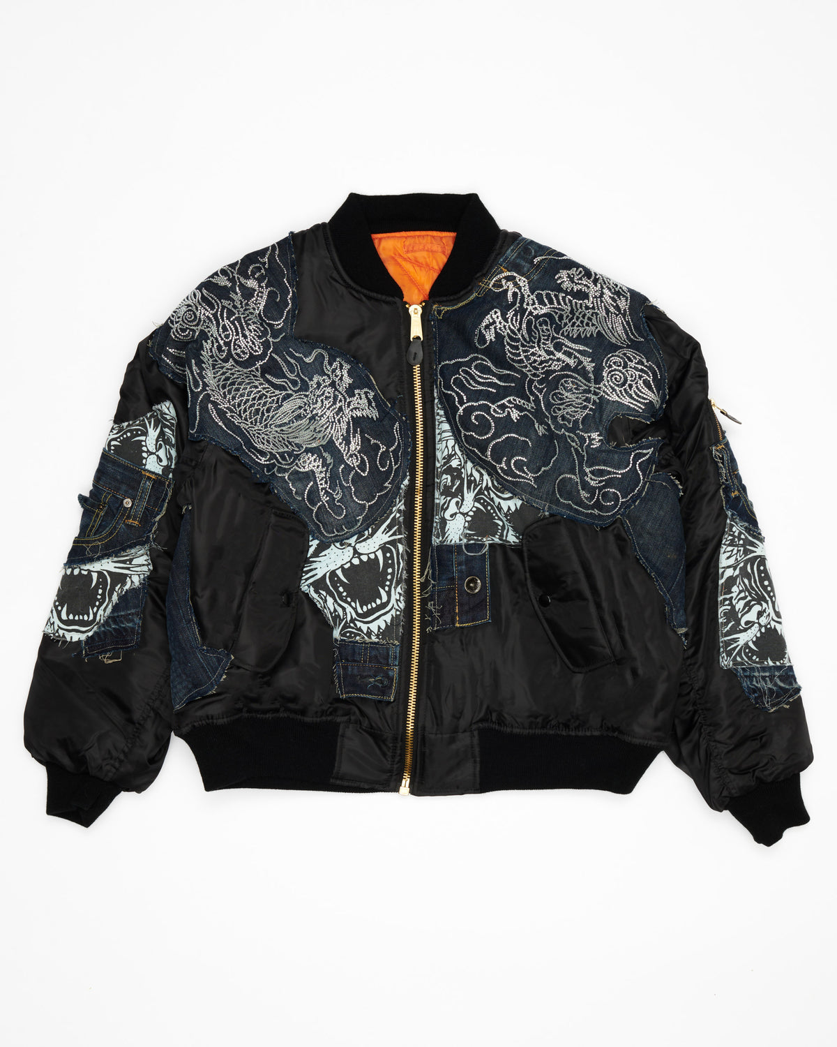 Ed Hardy Rhinestoned Bomber Jacket – Nigel Xavier