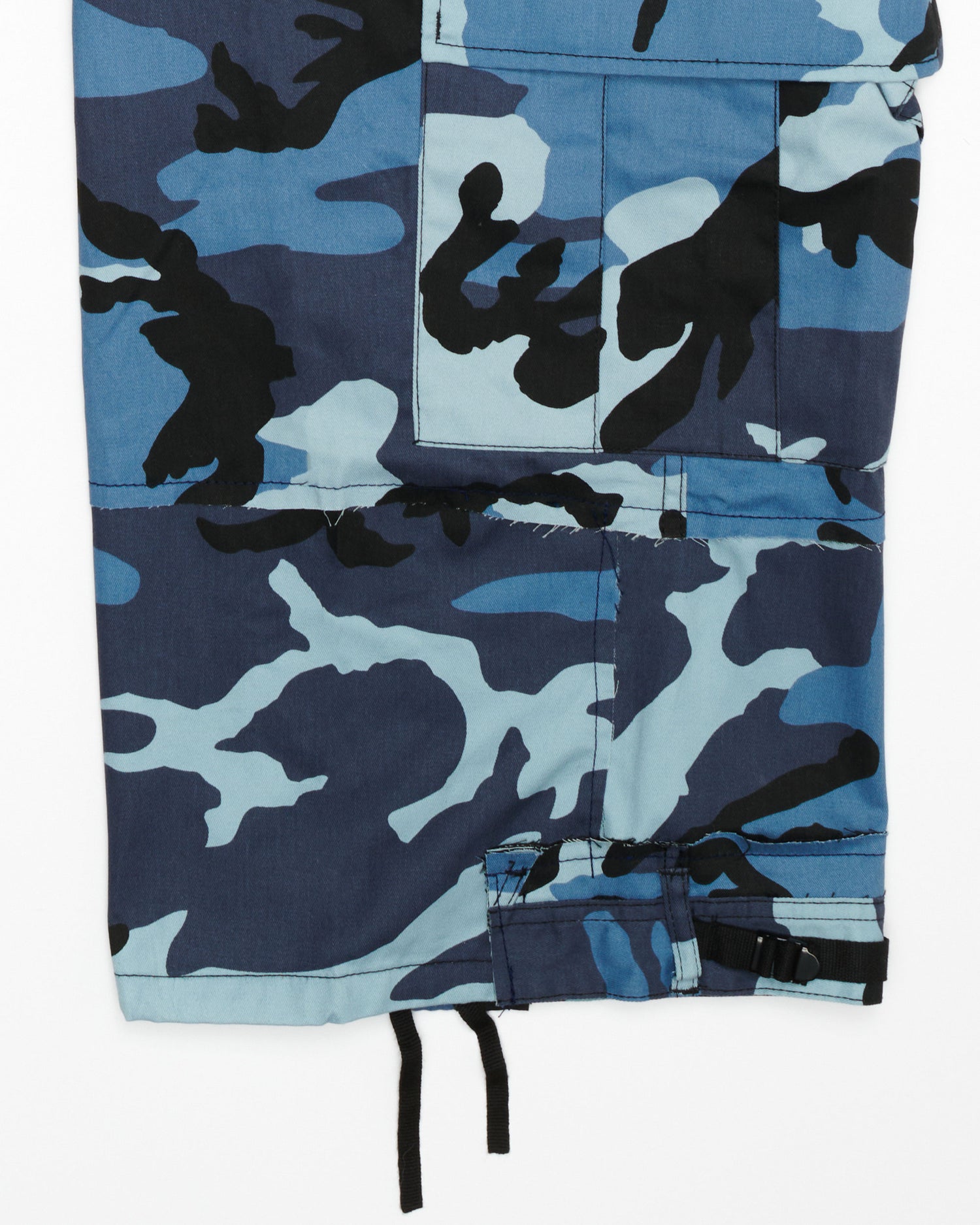 Sky Blue Rework Camo Cargo Pants