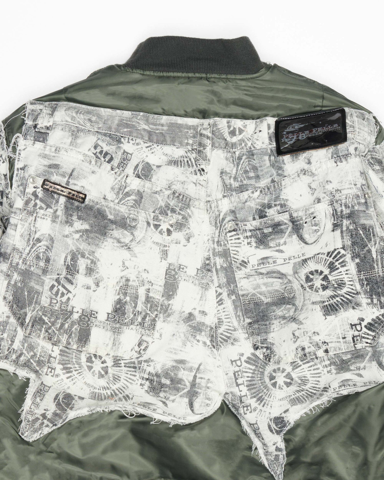 Pelle Pelle Denim Bomber Jacket