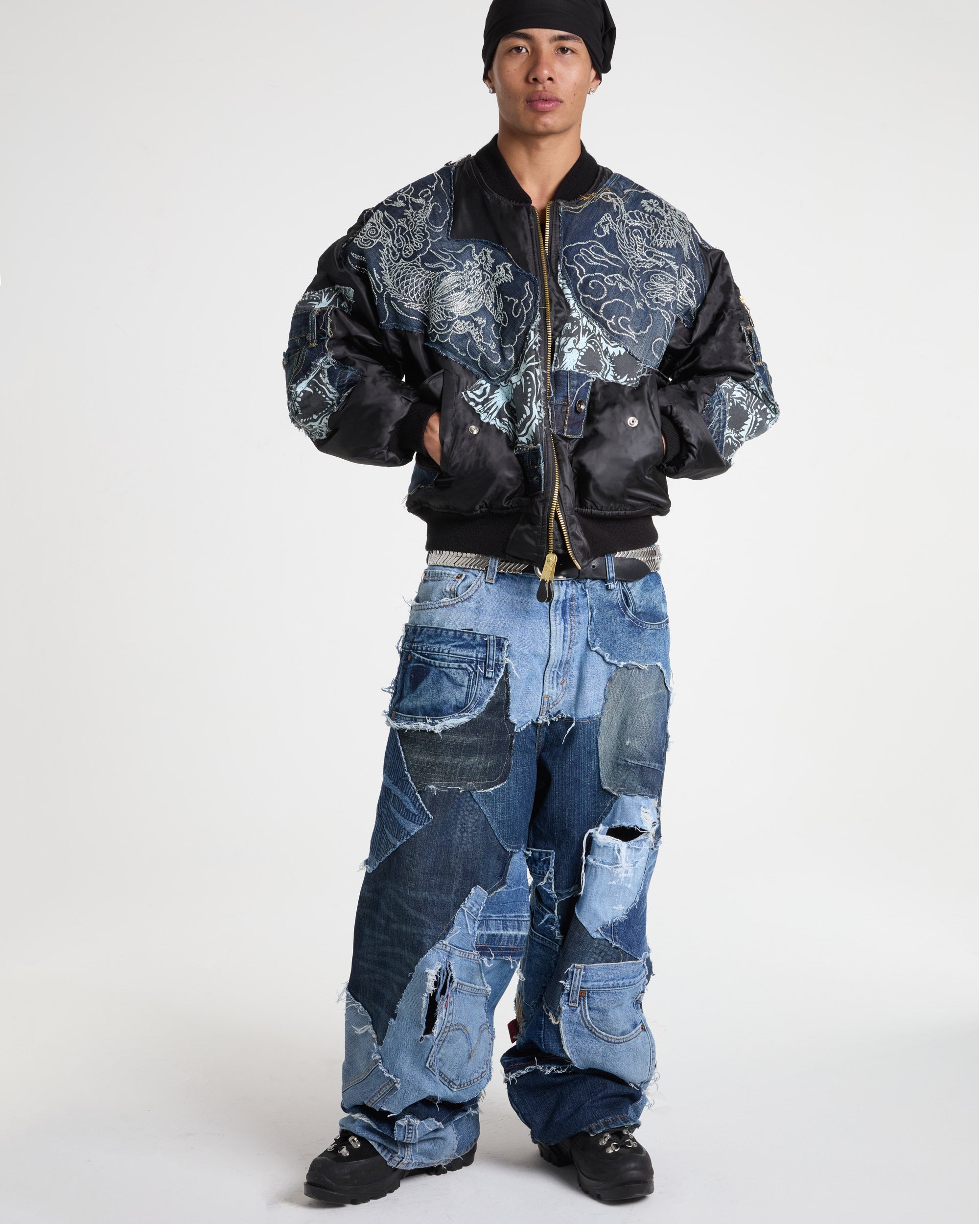 Ed Hardy Rhinestoned Bomber Jacket – Nigel Xavier