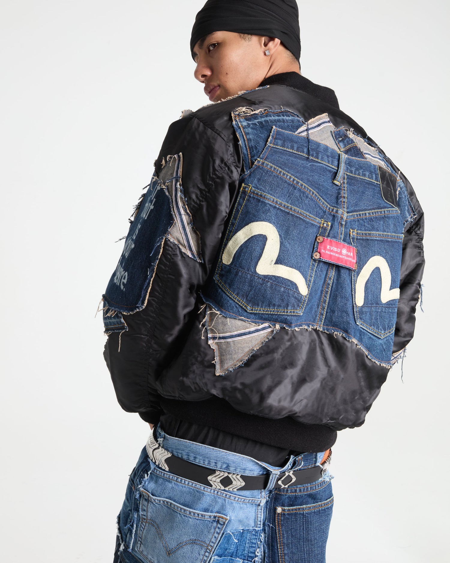 Evisu Denim Bomber Jacket