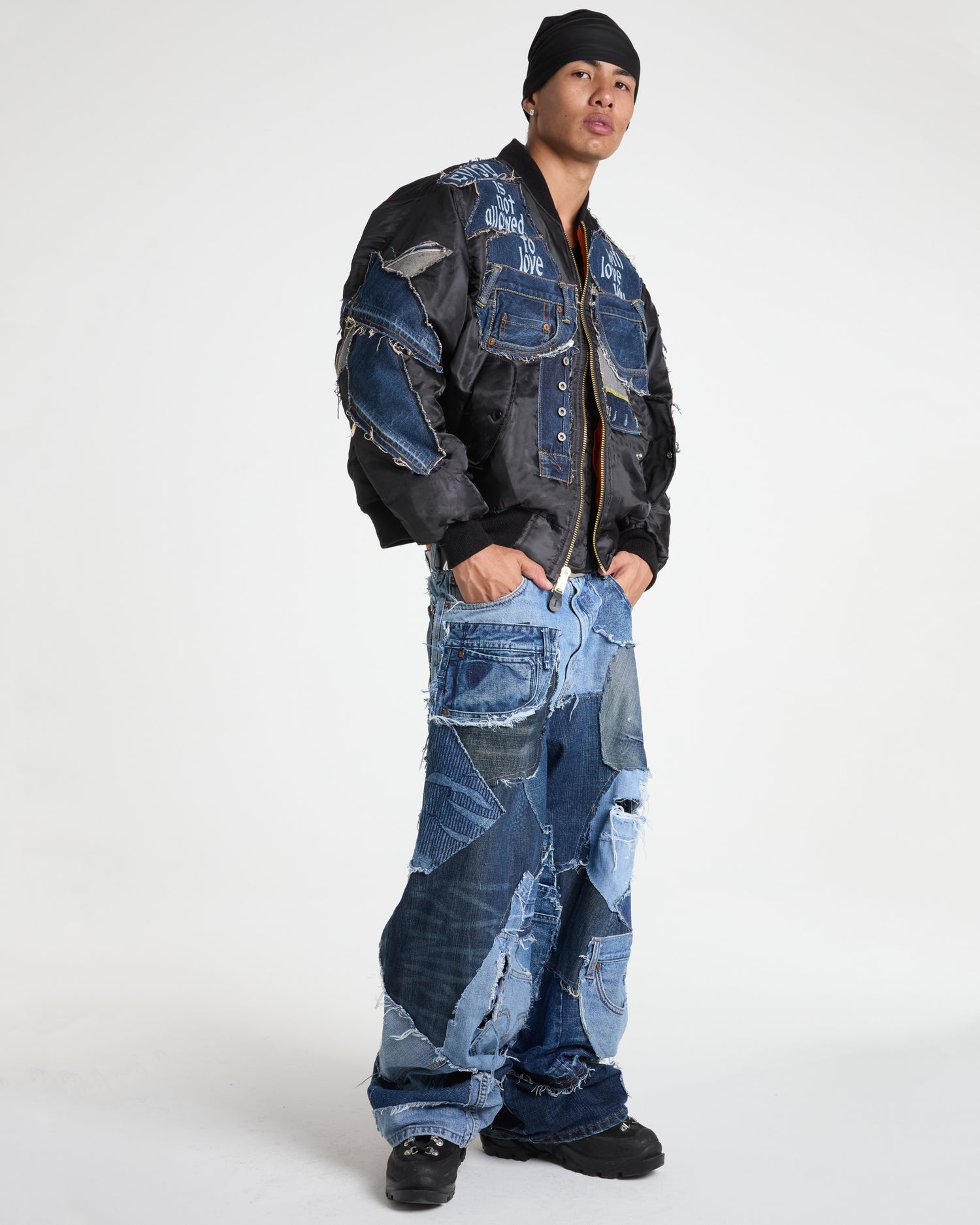 Evisu Denim Bomber Jacket