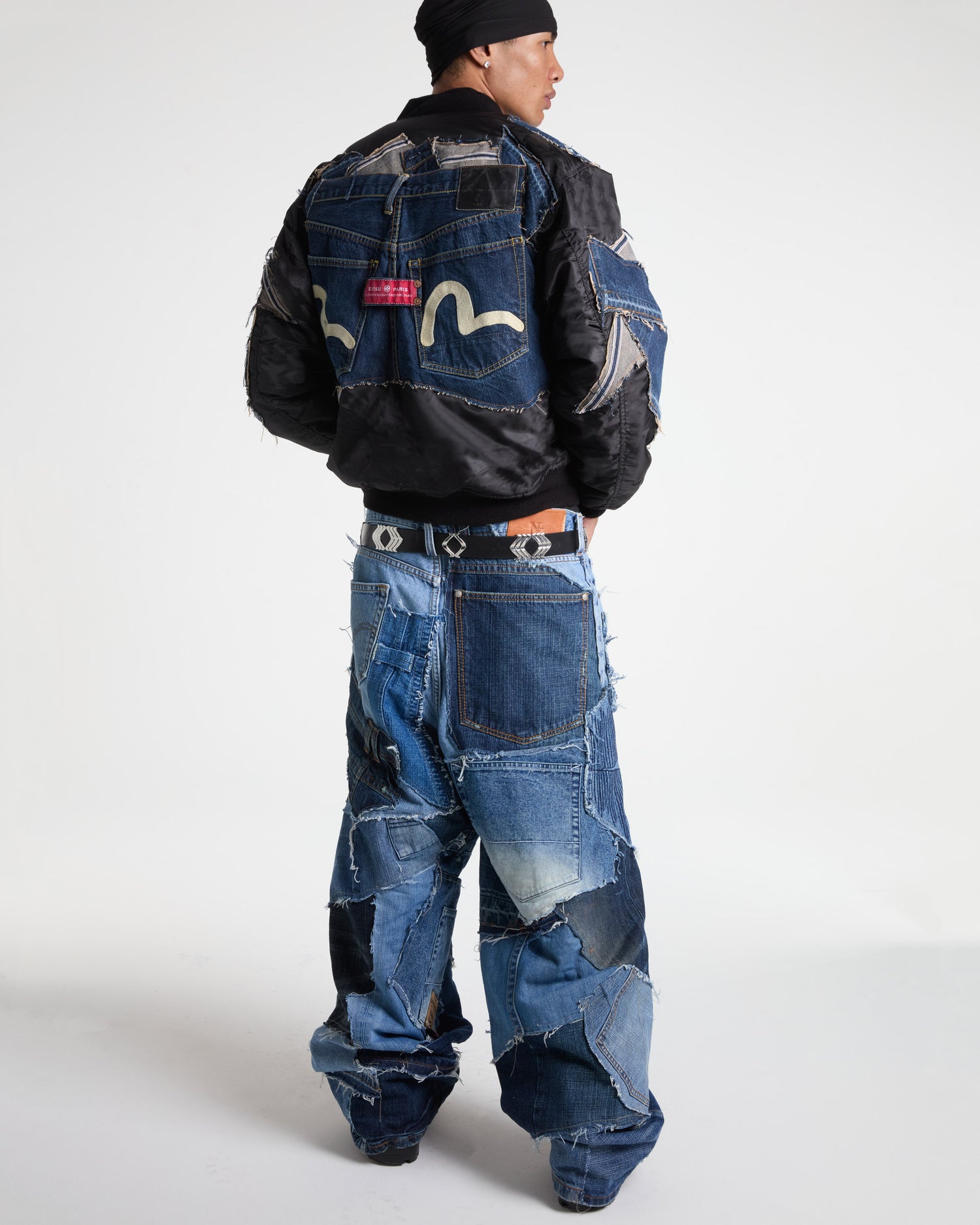 Evisu Denim Bomber Jacket