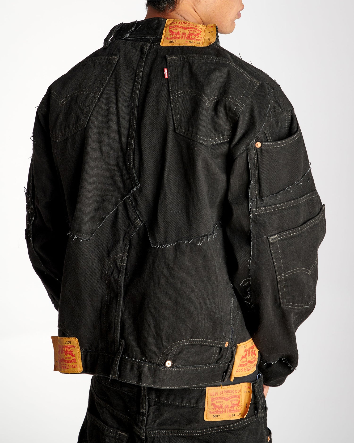 Black Rework Denim Jacket